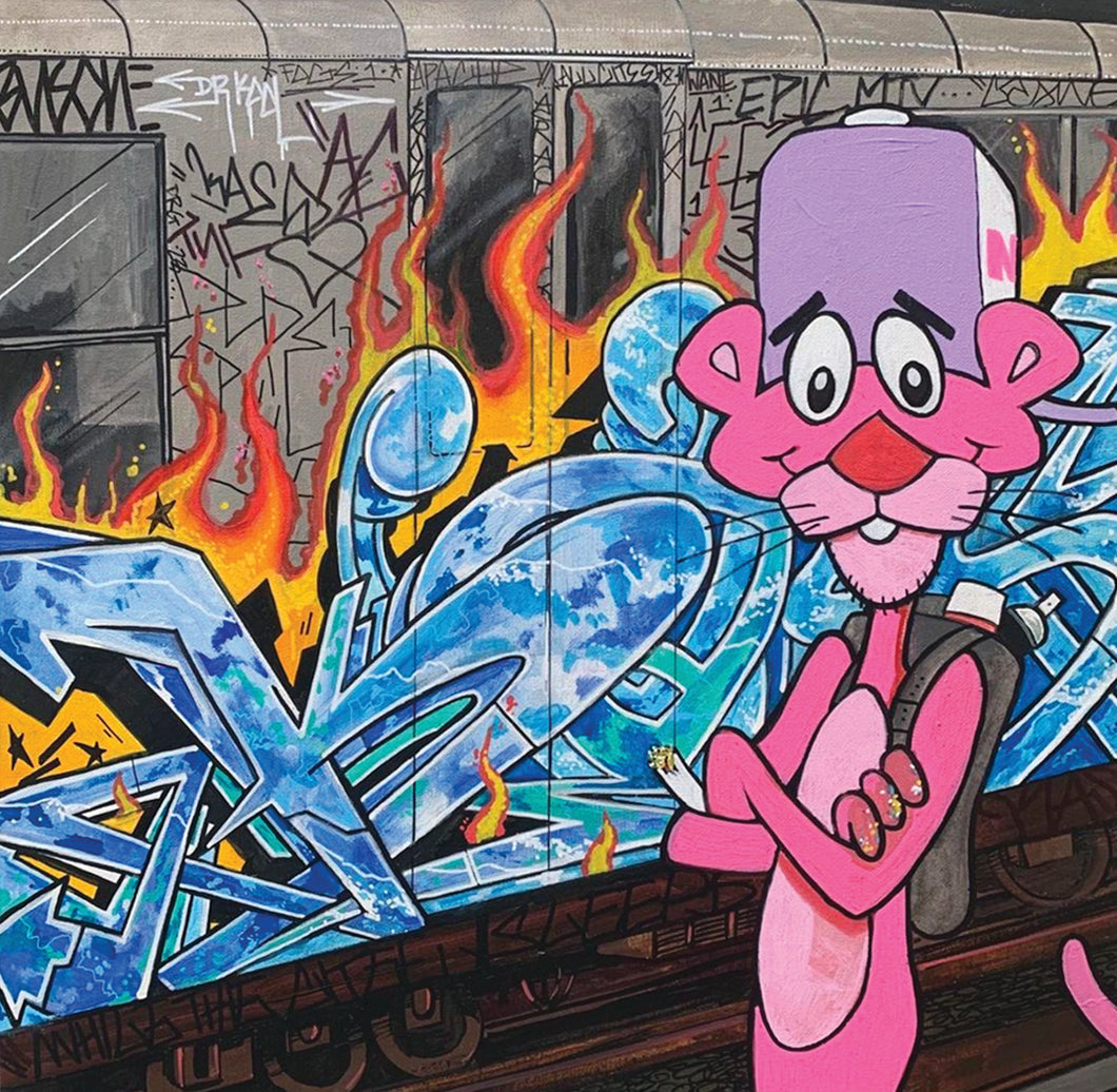 Pink Panther Painting canvas